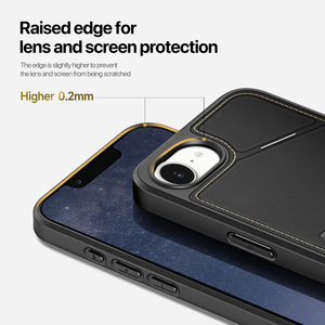 เคสใส่บัตรอเนกประสงค์สำหรับ iPhone 16e/15e พร้อมขาตั้งแม่เหล็กสามในหนึ่งเดียว ป้องกันรอบด้าน - Product Image 5