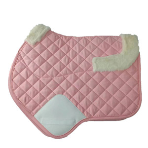 <span class=keywords><strong>Tapis</strong></span> <span class=keywords><strong>de</strong></span> <span class=keywords><strong>selle</strong></span> en velours <span class=keywords><strong>de</strong></span> luxe pour dressage, saut d'obstacles et équitation, confortable et respirant avec doublure en tissu - Product Image 3