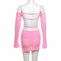 Robe courte à épaules dénudées pour femmes, tendance printemps-automne, tenues de soirée, taille haute, dos nu