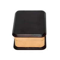Boîte à bijoux rectangulaire moderne en bois Tardis pour filles avec musique et rangement pour pierres précieuses, doublure en microfibre