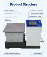 Testeur de vibrations électromagnétiques, machine de test à onde sinusoïdale 5-600Hz 170m/s² 0-5mm pour composants électroniques et pièces aérospatiales