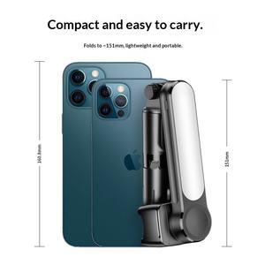 <span class=keywords><strong>L09</strong></span> 1- <span class=keywords><strong>Estabilizador</strong></span> de cardán con trípode y luz de relleno para palo selfie, para grabación de videos cortos de TikTok con teléfono móvil - Product Image 4