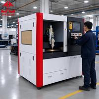 JINDAJIN Máquina de Corte Láser de Fibra CNC Multipotencia MINI de 1000W, Cortadora de Placas de Acero Inoxidable y Acero al Carbono de 400*600mm-900*1200mm