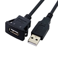 Câble d'extension USB étanche pour tableau de bord de voiture, exclusivité transfrontalière, avec conducteurs en cuivre, USB 2.0 Mâle-Femelle