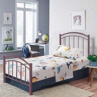 Parure de lit super douce en microfibre, motif dinosaure mignon pour garçon, ensemble de literie dessin animé, housse de couette et drap.