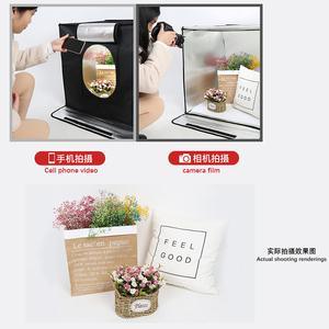 Juego de caja suave portátil de alta calidad, modificador de iluminación fotográfica plegable, caja de tienda de fotografía con 6 Fondos De Colores - Product Image 6