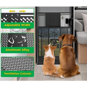 Protecteur de porte d'écran de camping-car en aluminium personnalisé pour chiens Grille de porte de camping-car Garde à l'épreuve des animaux Modélisation 3D Caractéristiques traitées thermiquement - Product Image 2