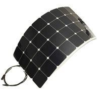Module solaire monocristallin flexible léger et facile à transporter 50w 100w 200w 300w 400w 450w 500w pour bateau, voiture, balcon