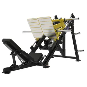 Oturmuş dikey bacak basın makinesi ticari spor salonu ekipmanı doğrusal eğim plakası yüklü gücü 45 derece bacak basın JLC-L604