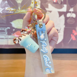 Tracy & Herry 2023 nouveautés couleur bonbon crème glacée porte-clés conception personnalisée cadeau délicat unisexe pendentif en gros - Product Image 5
