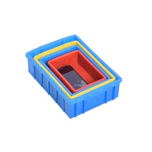 Thickened Plastic <b>Storage</b> <b>Box</b> 525x380x200 Rectangular Durable For Tools Garage Organization <b>Blue</b> - Product Image 3