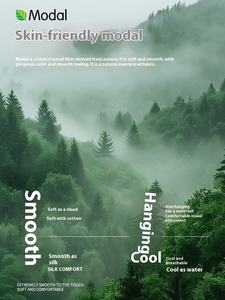 Camiseta de Manga Corta Blanca para Hombre MD220, Nueva, Verano, Transpirable, de Seda de Hielo Modal, Cuello Redondo, Juvenil, Media Manga, Diseño Sólido - Product Image 4