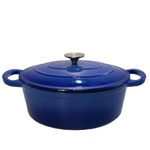 Cacerola de <span class=keywords><strong>Hierro</strong></span> <span class=keywords><strong>Fundido</strong></span> <span class=keywords><strong>Esmaltado</strong></span> de Alta Calidad, Apta para Inducción y Horno, Fácil de Limpiar, Juego de Utensilios de Cocina, Elegante Regalo para el Hogar Familiar - Product Image 6