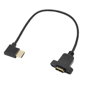 <b>HDMI</b> Male To Female <b>Extension</b> <b>Cable</b> 90 Degree Up Bend All Copper For TV Line - Product Image 4