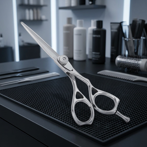 Ciseaux de coiffure professionnels en acier inoxydable à pointe affûtée pour droitiers, à long manche - Product Image 2