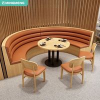 Ensemble de meubles de restaurant de café de l'économie minimaliste chaise de table de buffet de restauration rapide pour le café à manger à manger pour le restaurant