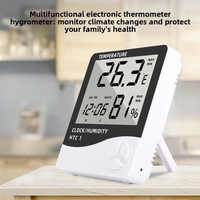 Mini thermomètre numérique avec écran LCD, hygromètre, testeur de température et d'humidité, outil de mesure