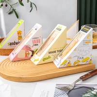 Sacs à sandwich triangulaires en plastique jetables, faciles à déchirer, emballages triangulaires pour bento, sacs pour onigiri, emballages pour sandwichs