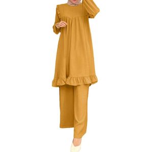 <span class=keywords><strong>Pantalones</strong></span> de traje de moda para el hogar con temperamento de Color sólido para ocio diario de <span class=keywords><strong>estilo</strong></span> árabe musulmán 2025 para <span class=keywords><strong>mujer</strong></span> - Product Image 5