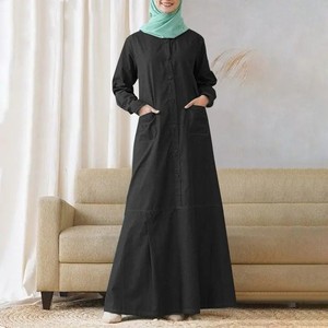 Women Ramadan Muslim <strong>Caftan</strong> Marocain Long Robe Abaya Dubai Turkey Hijab Dress Vestido De <strong>Mujer</strong> Plus Size - Product Image 5