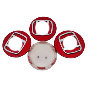 <span class=keywords><strong>Cache</strong></span>-moyeux de roue <span class=keywords><strong>58mm</strong></span> 69mm avec emblème autocollant pour Honda, logo personnalisé, noir, argent, rouge - Product Image 6