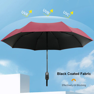 Paraguas Plegable Automático Compacto de Diseño Colorido de Alta Calidad, Venta al por Mayor <span class=keywords><strong>para</strong></span> Damas y Caballeros, 23 Pulgadas, 8 Varillas, <span class=keywords><strong>Tres</strong></span> Pliegues - Product Image 1