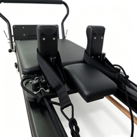 Reformer de Pilates professionnel en alliage d'aluminium de haute qualité avec demi-tournebrise réglable noir pour le corps et la santé