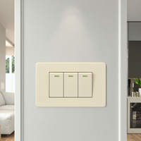 VNX Usine Personnalisé Approvisionnement En Gros US Standard 1 2 3 Gang Physique 10A Bouton Poussoir Smart Wall Switch