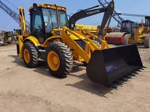 รถตักล้อยาง JCB สีเหลือง มือสอง สำหรับงานก่อสร้าง พร้อมเครื่องยนต์ ระบบไฮดรอลิก เกียร์ ปั๊ม และมอเตอร์ - Product Image 4