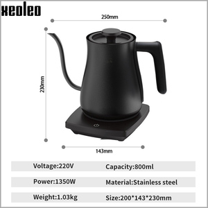 Hervidor de café XEOLEO de 800ML, Cafetera Inteligente, tetera de 1350W, temperatura <span class=keywords><strong>Variable</strong></span>, calentamiento rápido, olla hirviendo eléctrica para café/té - Product Image 2
