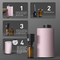 Diffuseur d'aromathérapie portable sans fil USB, diffuseur de parfum sans eau pour voiture, garantie 1 an, huile essentielle, installation sur table