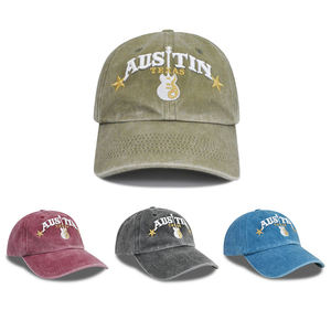Casquette classique à profil bas en coton lavé confortable à 6 panneaux avec logo brodé personnalisé - Product Image 6