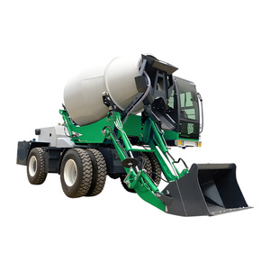 Automatiquement opération petit mélangeur concret 4 roues auto chargement camion malaxeur à béton - Product Image 1