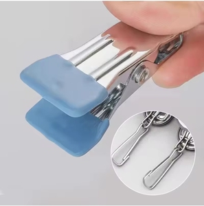 Portable Stainless Steel Metal <strong>Clip</strong> <strong>Hangers</strong> for Living Room Closet Hanging Pins for Clothes Travel Socks Pants Organizer Laundry - Product Image 5