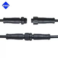 Connecteur M12 étanche 2P 3P 4P 5P 6P 7P 8P Mâle Femelle IP67 Câble en nylon à verrouillage pour contrôle de capteur LED extérieur