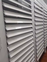 Ventanas de persiana fija con elección de boca en boca, ventana de persiana ajustable de aluminio de vidrio Low-E, ventana de persiana de Metal para casas