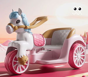 Vente flash - Voiture électrique pour enfants rose princesse, trois roues, voiture électrique pour enfants, pour les jolies filles - Product Image 4