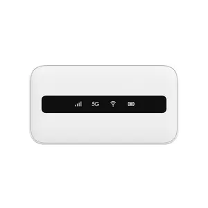Router WIFI Dual Band, Hotspot Seluler Mifis 1800Mbps H100 5G Mendukung DL 4X4 MIMO Wifi6 dengan Slot Kartu SIM