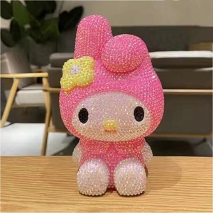 <span class=keywords><strong>1</strong></span> ensemble de tirelire en forme de dessin animé avec diamants incrustés, tirelire en plastique mignonne en forme de <span class=keywords><strong>chat</strong></span>, kit de bricolage pour casse-tête, cadeaux pour filles - Product Image 4