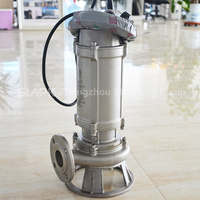 Pompe à eaux usées en acier inoxydable, macéreuse, submersible, haute puissance, pour eaux usées industrielles et municipales