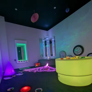 Équipement de salle sensorielle, panneau lumineux mural carré, tunnel d'infini à changement de couleur 3D, lampe miroir pour le <span class=keywords><strong>traitement</strong></span> de l'autisme - Product Image 4