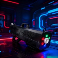 MINSENFX Pistolet à fumée portable à main en fer 1700W Multicolore DJ Mariage Discothèque Fête Machine à fumée 12000 Cu Ft/min