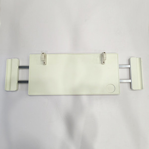 Plateau repas pour personnes âgées alitées, en ABS blanc, taille personnalisable, avec porte-gobelet - Product Image 2