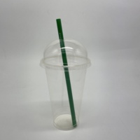 Pailles de maïs en PLA de qualité alimentaire, biodégradables, à la mode, personnalisées, jetables en plastique, pliables, ensemble de pailles écologiques pour tasses