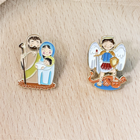 Épingles de revers personnalisées en or, design mignon, badges souples, épingles en émail avec logo