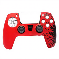 Coque de protection en silicone avec poignées pour manettes DualSense PS5 et joysticks offerts