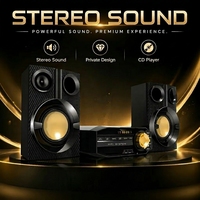 Système de son stéréo BT micro CD Hi-Fi sans fil avec Radio FM PLL
