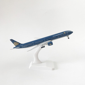 Modèle d'avion Vietnam Airlines <span class=keywords><strong>777</strong></span> de 20 cm avec train d'atterrissage, modèle d'avion en alliage - Product Image 1