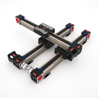 Robot à portique WDT5050A, table XYZ, routeur CNC, module de mouvement linéaire motorisé à 3 axes, rail de guidage à courroie avec moteur pas à pas