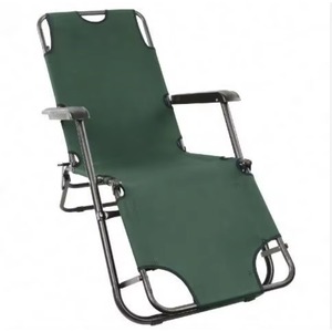 Silla plegable portátil tipo tumbona para jardín, playa, camping, patio, bistro, con protección solar (muestra gratuita) - Product Image 3